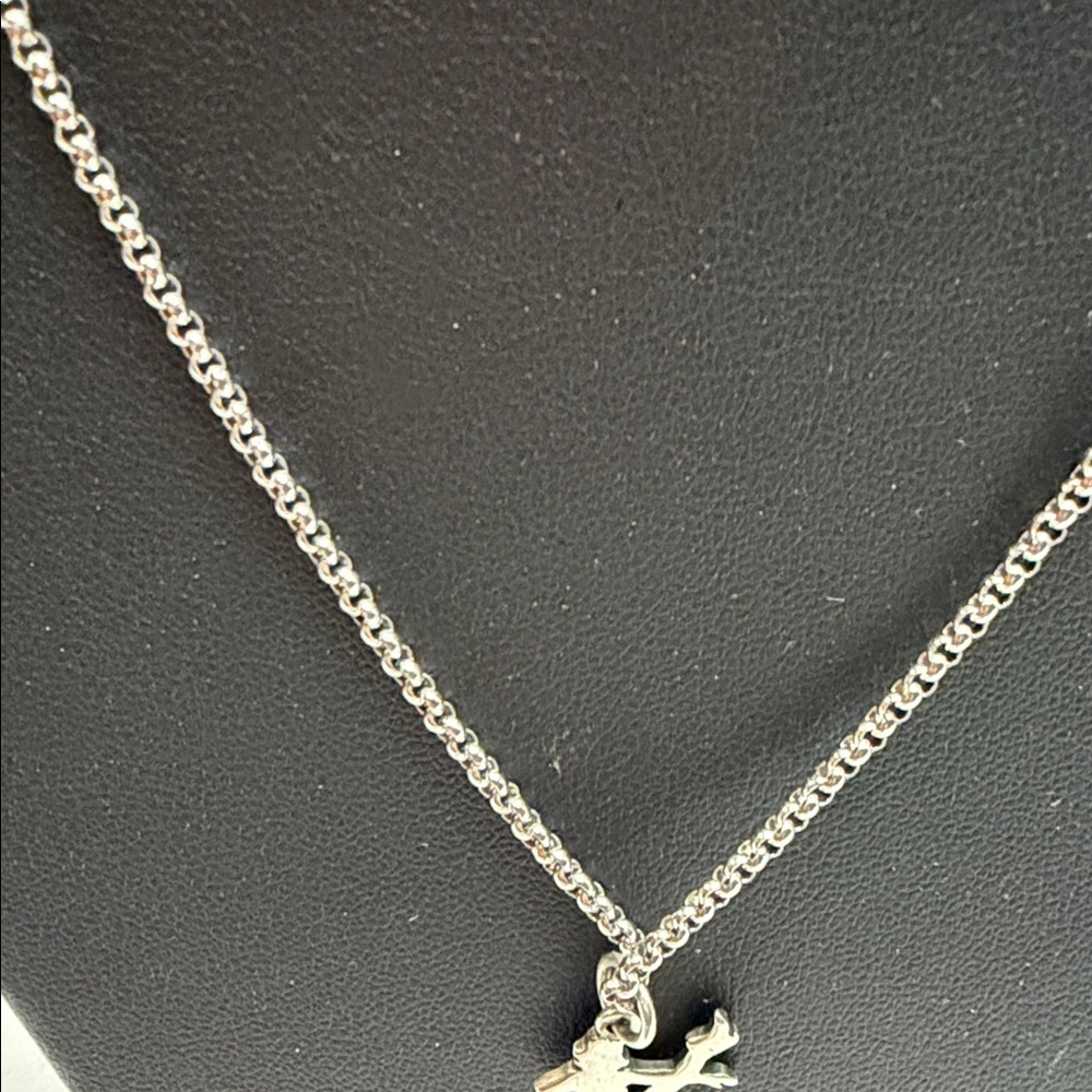 Retired James  Avery Sterling Silver Dancer Charm Necklace Cable Chain - Picture 4 of 6